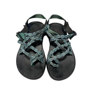 Chaco Teal Green ZX2 Sports Strappy Sandals 6